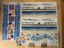 BEACH DAY   Makin  Waves Surfs Up  Scrapbook Stickers LOT 