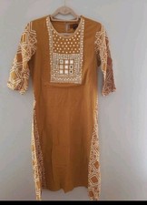 Indian Cotton Kurti Only With Mirror Set