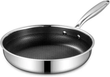 10-Inch Nonstick Frying Pan, PFOA-Free Hybrid Skillet with Stay-Cool Handle &...