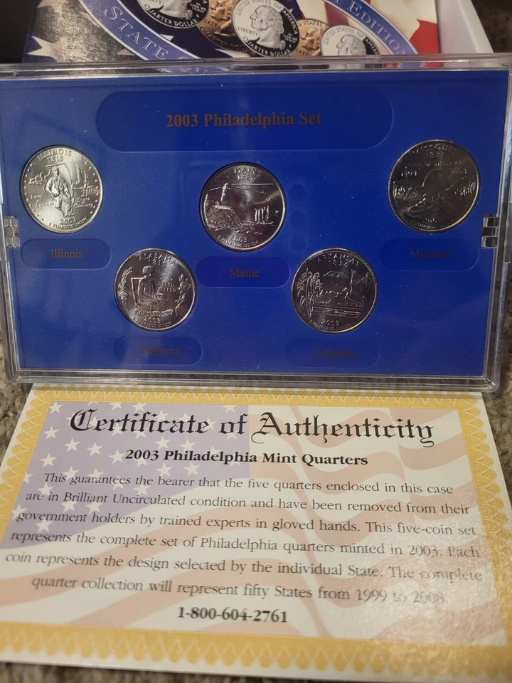 2003 Philadelphia Mint Edition State Quarter Collection - Image 2 of 2