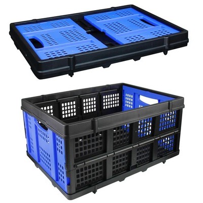 APOXCON Plastic Collapsible Storage Crate, Folding Storage Basket for Home, S...