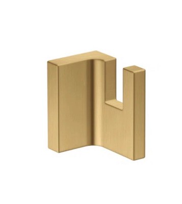AXOR Universal Rectangular Towel Hook in Brushed Gold Optic 42611250
