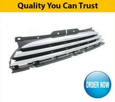 2007-2014 Front Grille Main Centre Matte Black With Chrome Fits Mini Clubman R55