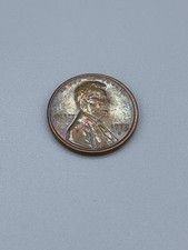 1972 D Lincoln Penny Toning 1C United States of America Circulated Vintage Coin