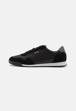 Image of Trainers BOSS Mens Black Casual Sneakers With Logo - Titanium SL Size 10
