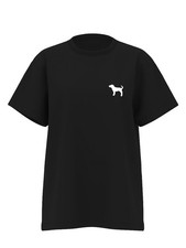 Victoria's Secret   PINK Campus Cotton Tee Pure Black Limited Dog XL New VS328