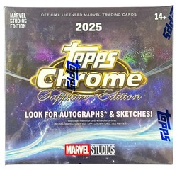 2025 Topps Chrome Marvel Studios Sapphire Edition Hobby Box