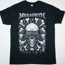 MEGADETH 13TEEN NEW BLACK T-SHIRT D2194