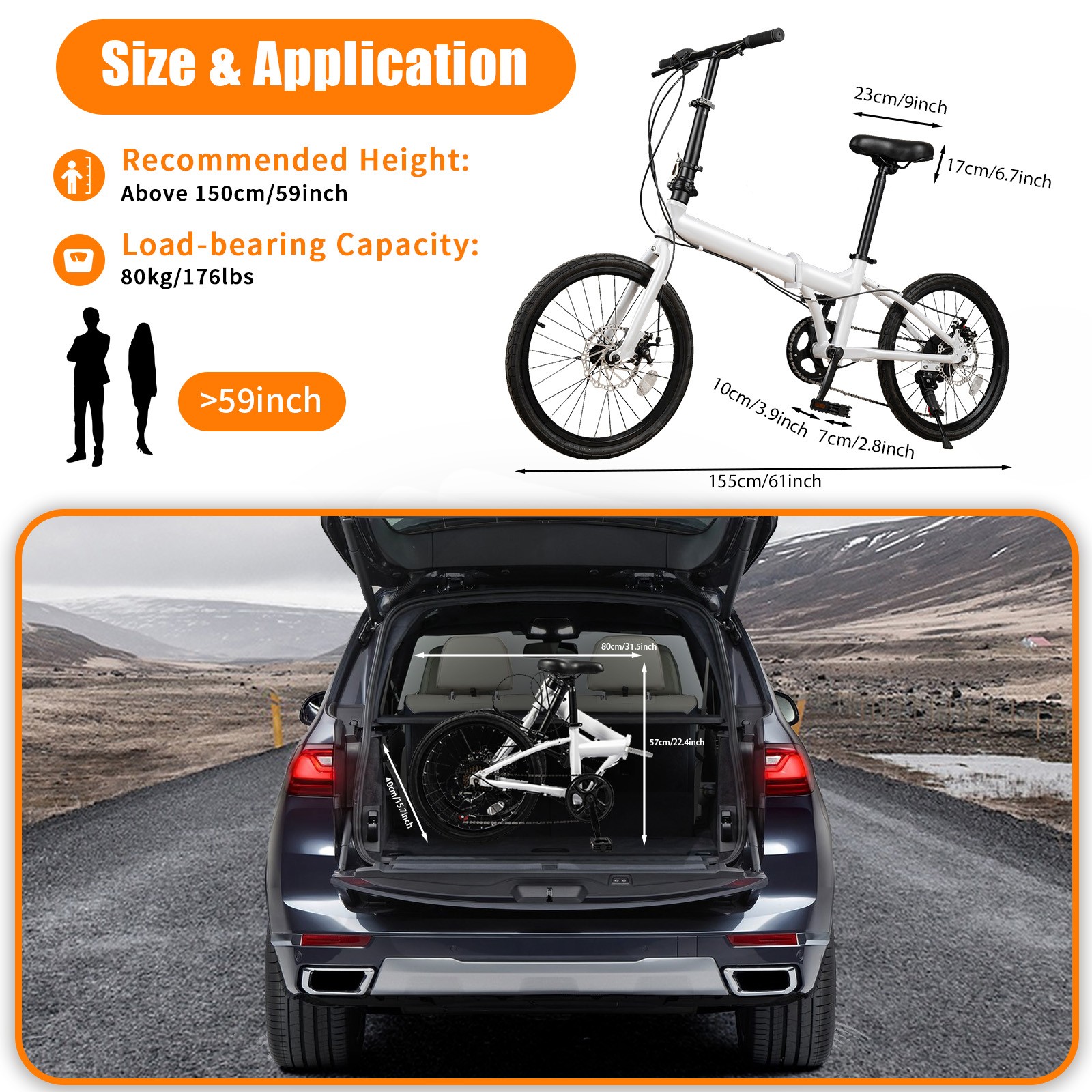 20 Inch Folding Mountain Bike 7 Milti Speed Men Bikes Mtb