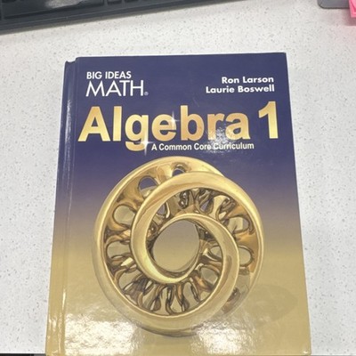 Big Ideas Math Learning Algebra 1 Hardcover Textbook Ron Larson Boswell 2015 