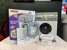 Casdon Blue Electronic Washer - Toy Washing Machine with Spinning Drum,