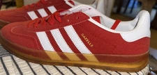 New adidas Gazelle Bold Orange Gum Suede HQ8718 Olympic Red Size 8 Women no box