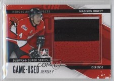 2013-14 ITG Heroes and Prospects Subway Series Game-Used 1/1 Madison Bowey 2a8