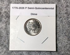 1776-2026 Emerging Semi-Quincentennial Dime (1) P Dime in flip