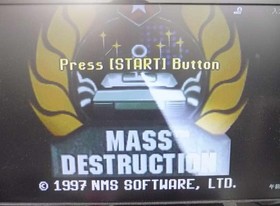 BMG Mass Destruction Sega Saturn Game, Used, Disk Lots of Scratches