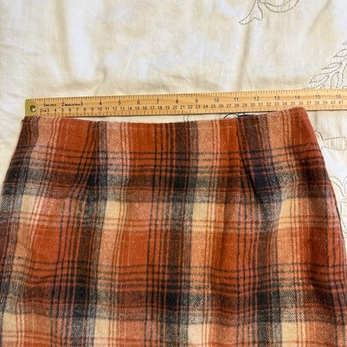 Womens High Waist Plaid Skirt Fall Wool Bodycon Pencil Mini Skirts Sz Small - Picture 4 of 9
