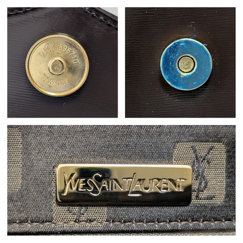 Yves Saint Laurent Handtasche Leder dunkelbraun Vintage YSL - Bild 16 von 24