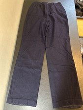 High waist Vintage The Villager Wool Sz 12 Navy blue 30 Inseam 26 Waist Small