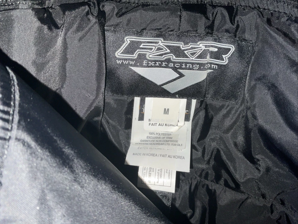 FXR Racing Men’s Medium Bibs Snow, Dunes, Skiing, DuPont Thermal Barrier Foto 3 de 4