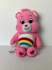 2020 Pink Care Bear 9" Plush with Rainbow Belly Unlock the Magic by Basic Fun
