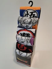 Dragonball Z Socks Men's Casual Crew Socks 6 Pairs Mens Size 8-12 Bioworld