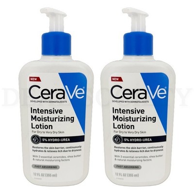 CeraVe Intensive Moisturizing Lotion For Dry Skin 12oz Lot of 2