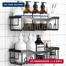 Shower Caddy 2 Pack,Adhesive Shower Organizer for Bathroom Storage Home Decor Ki