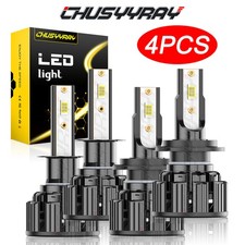 For Benz ML320 ML430 1998-2001 4x H1 H7 LED Headlight High Low Beam Combo Bulbs