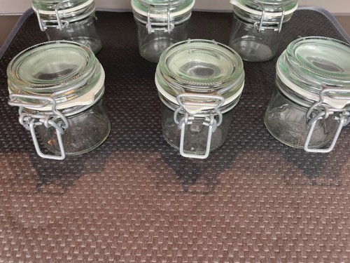 Vorratsgläser mit Bügelverschluß aus Glas 100ml Höhe 7,5 cm - Bild 6 von 12