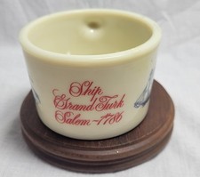 Vtg Old Spice shaving mug w/the Ship Grand Turk Salem - 1786