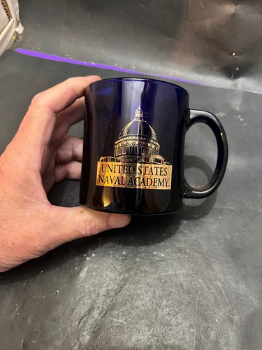 US Naval Academy Annapolis Md. - 1995 Deep Blue Coffee Mug San Diego, CA.