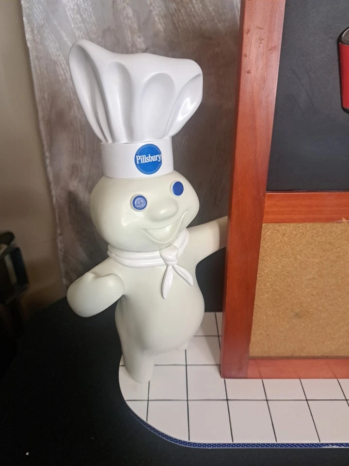 Pillsbury Doughboy Ceramic  Statue Chalk Board  - Image 2 of 4