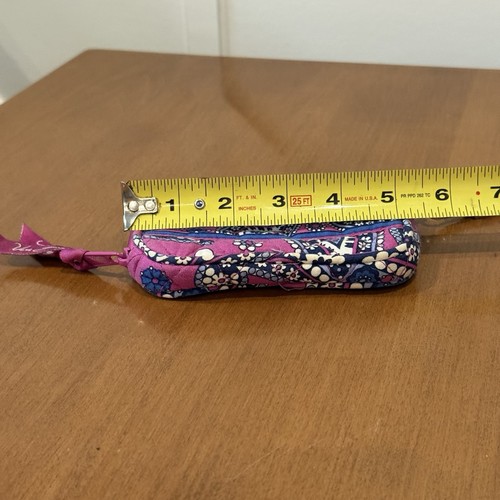 Vera Bradley Boysenberry Paisley Print Zip Around Wallet Wristlet Retired - Picture 9 of 11