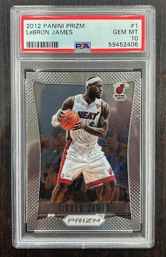 LeBron James 2012-13 Panini PRIZM 1st. FIRST Year Card No. #1 PSA 10