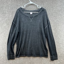 No Boundaries Women's Sweater Size XL Gray Long Sleeve Knit Pullover