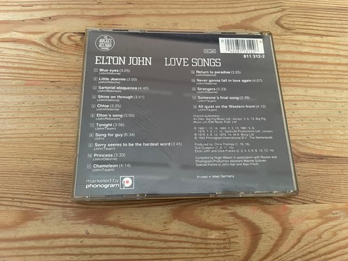 CD Pop Elton John - Love Songs (16 Song) PHONOGRAM ROCKET RECORD jc - Imagen 3 de 3