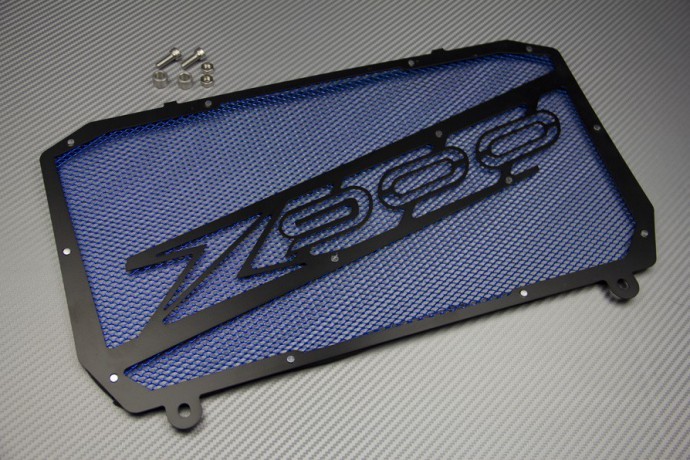 Grille de protection radiateur bleue Kawasaki Z900RS SE pour vos roadtrips