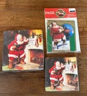 Vintage Coke 1993 Coca Cola Christmas Paper Santa Napkins & Gift Cards ~ New🎅🏻