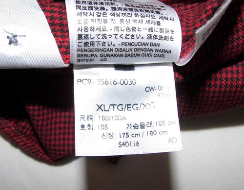 LEVI'S - Camisa informal clásica sin bolsillos para hombre - XL - roja negra a cuadros ajuste regular - Imagen 5 de 6