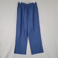 Alfred Dunner Women's Pants Blue 12P Petite Elastic Waist Stretch