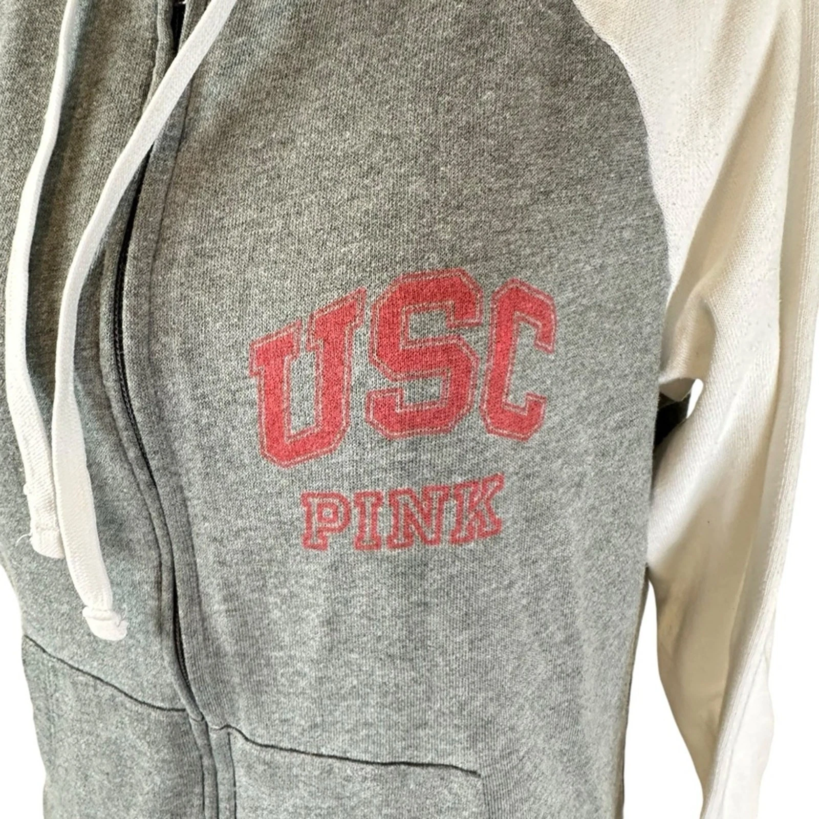 UNDERCOVER Felpa con cappuccio rosa Victoria's Secret USC Trojans XS full zip 5th & Ocean