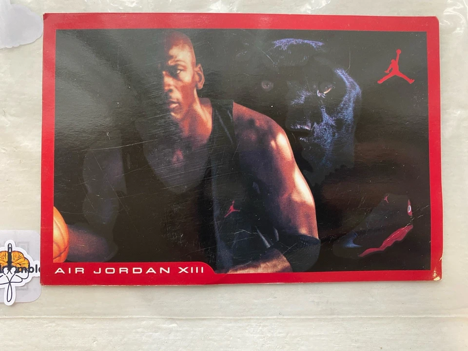 Tarjeta Promocional Nike Air Jordan XIII 1997 Rara OG Retro 6x4 Michael Jordan De Colección Foto 3 de 4