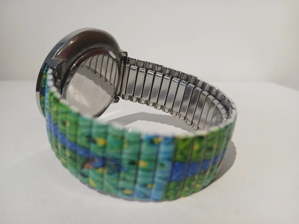 Reloj Pulsera STRADA Pavo Real Azul y Verde Ampliable Foto 2 de 4