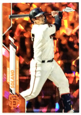 Donovan Solano 2020 Topps Chrome Update Sapphire U-97 Orange SP 22/25 - Giants