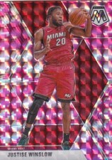 2019-20 Panini Mosaic Mosaic Camo Pink Prizm  Card #140 Justise Winslow