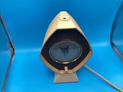 60's MCM Brown & Bigelow Diamond Remembrance Electric Projection Clock Alarm