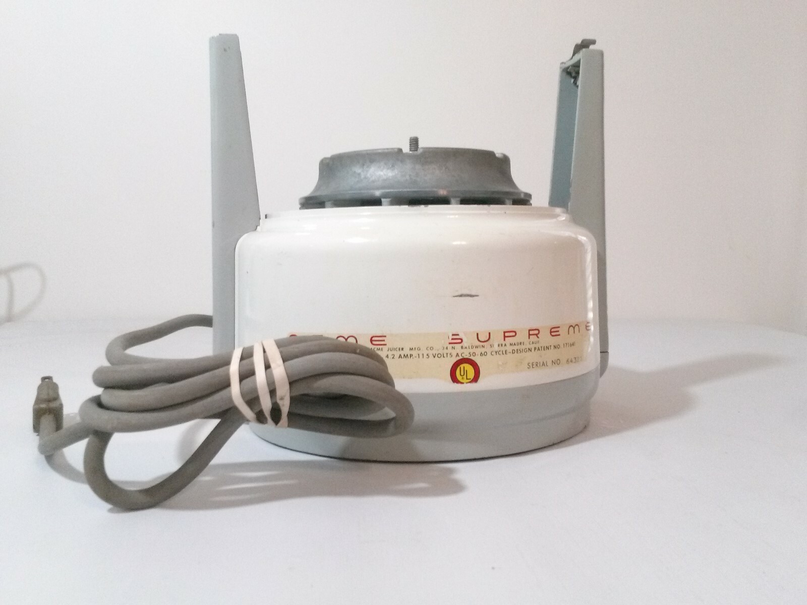 Acme Supreme Juicerator Model 5001 Juicer Base Only eBay