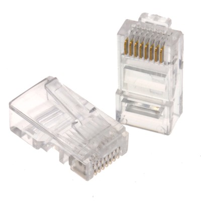 [100 Packung] RJ45 Cat5e / Katze 6 Ethernet Lan Crimps Enden für Strang Netz