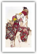 Paul Dukas : "Costume Design for Nijinsky in 'La Peri'" - Giclee Fine Art Print