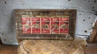 Vintage Rare Bears Sons Elephant Cigarette Adv. Litho Tin Board Framed "18x5"
